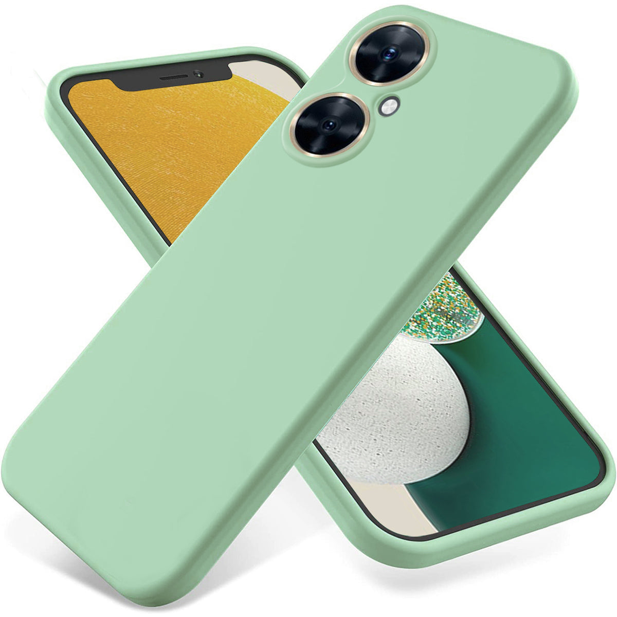 For Huawei Nova 11i Cell Phone Case Liquid Silicone+Soft Lining Anti-scratch Back Cover