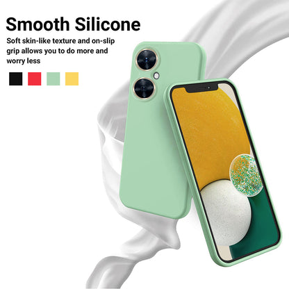 For Huawei Nova 11i Cell Phone Case Liquid Silicone+Soft Lining Anti-scratch Back Cover