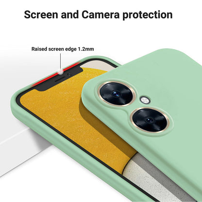 For Huawei Nova 11i Cell Phone Case Liquid Silicone+Soft Lining Anti-scratch Back Cover