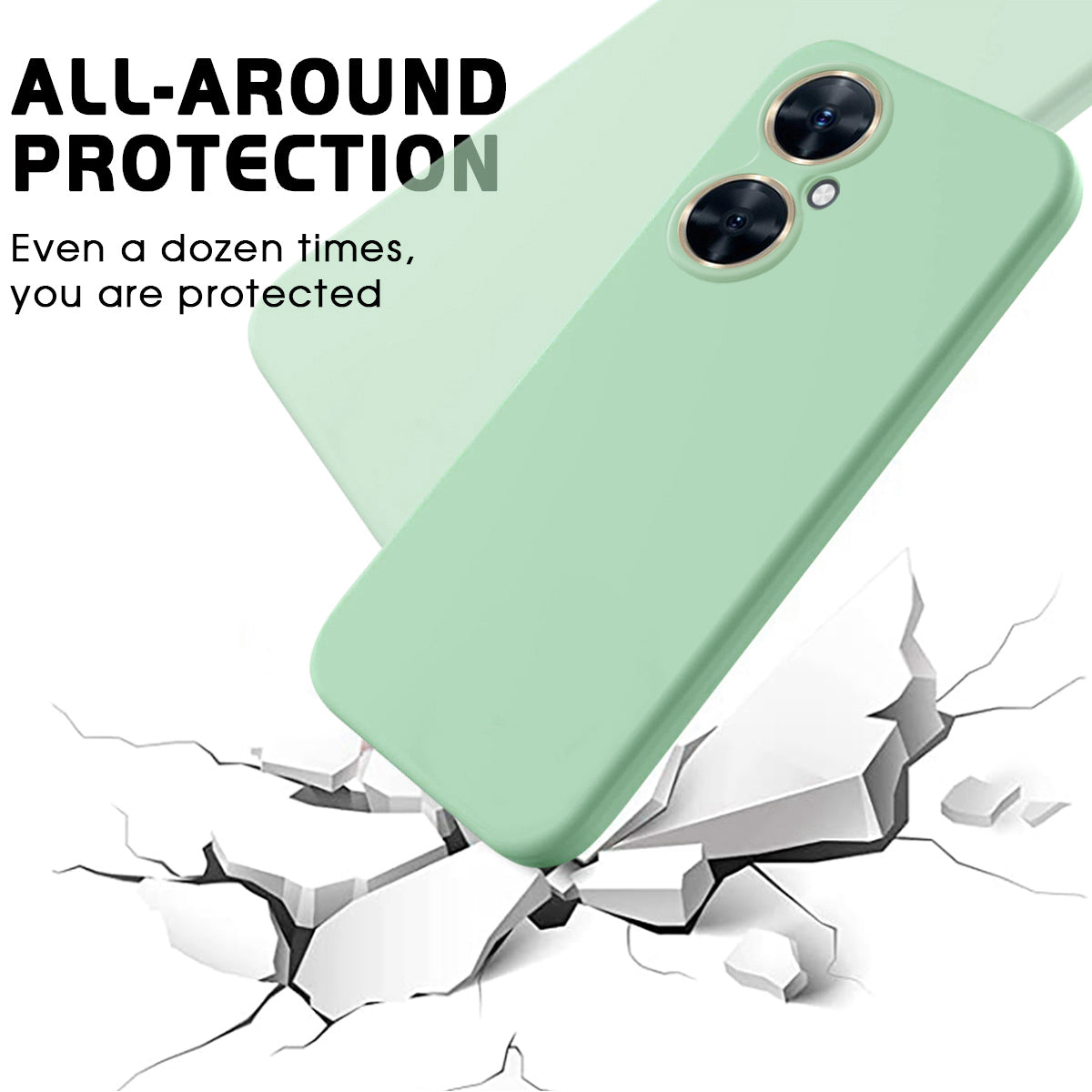 For Huawei Nova 11i Cell Phone Case Liquid Silicone+Soft Lining Anti-scratch Back Cover