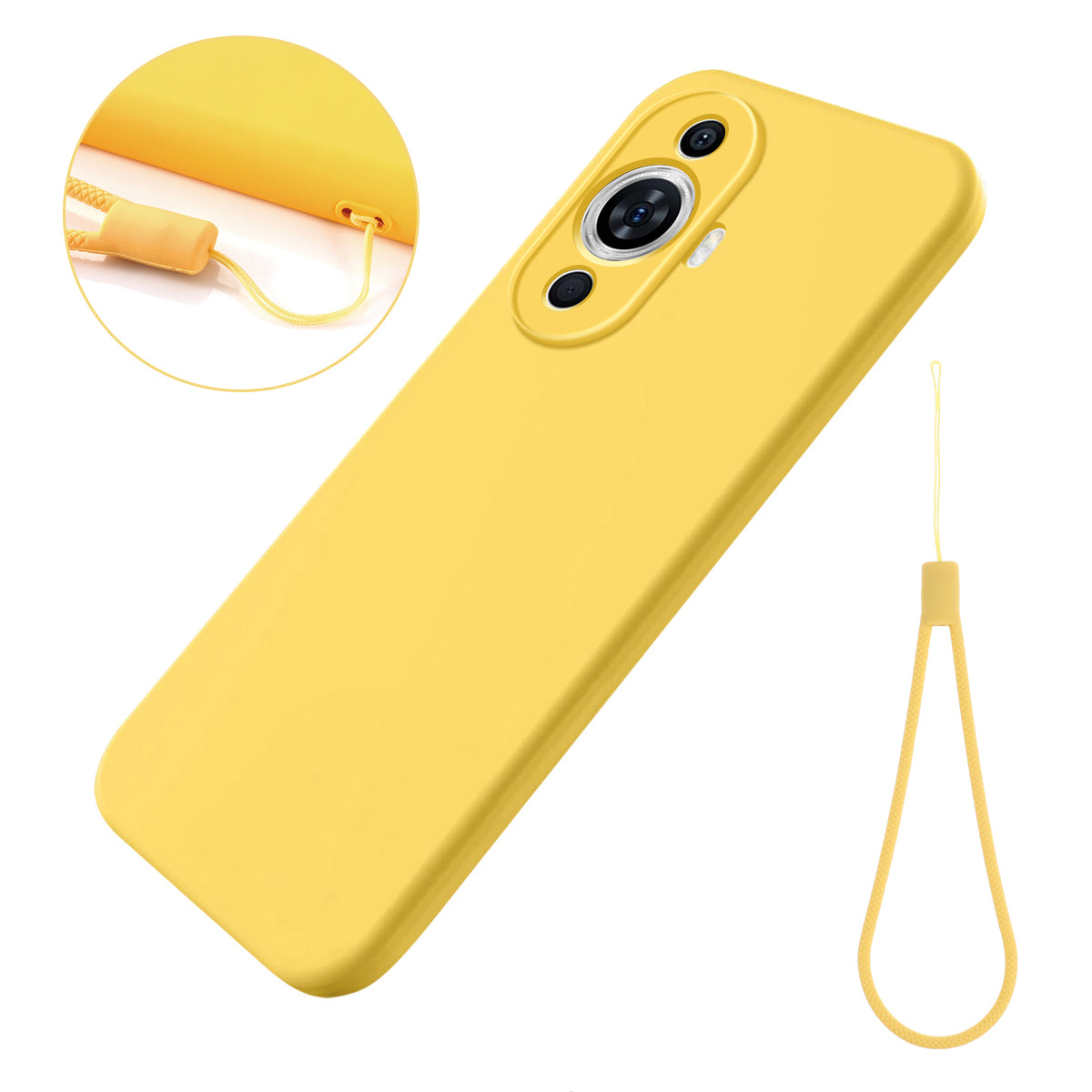 For Huawei nova 11 Liquid Silicone Drop-proof Case Soft Lining Anti-scratch Phone Cover