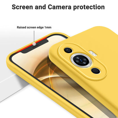 For Huawei nova 11 Liquid Silicone Drop-proof Case Soft Lining Anti-scratch Phone Cover