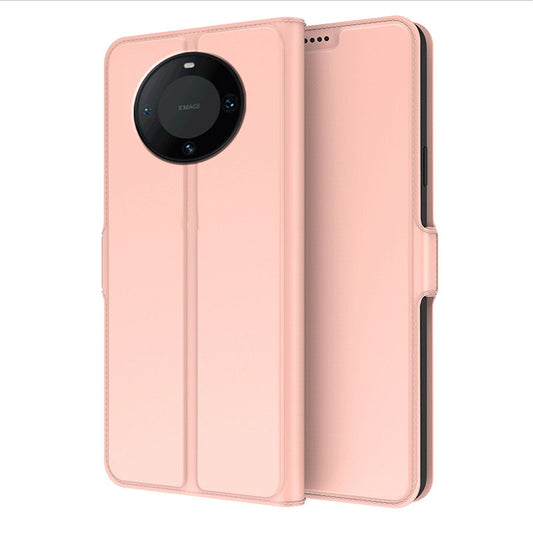 For Huawei Mate 60 Pro PU Leather Stand Phone Cover Card Holder Anti-fall Case