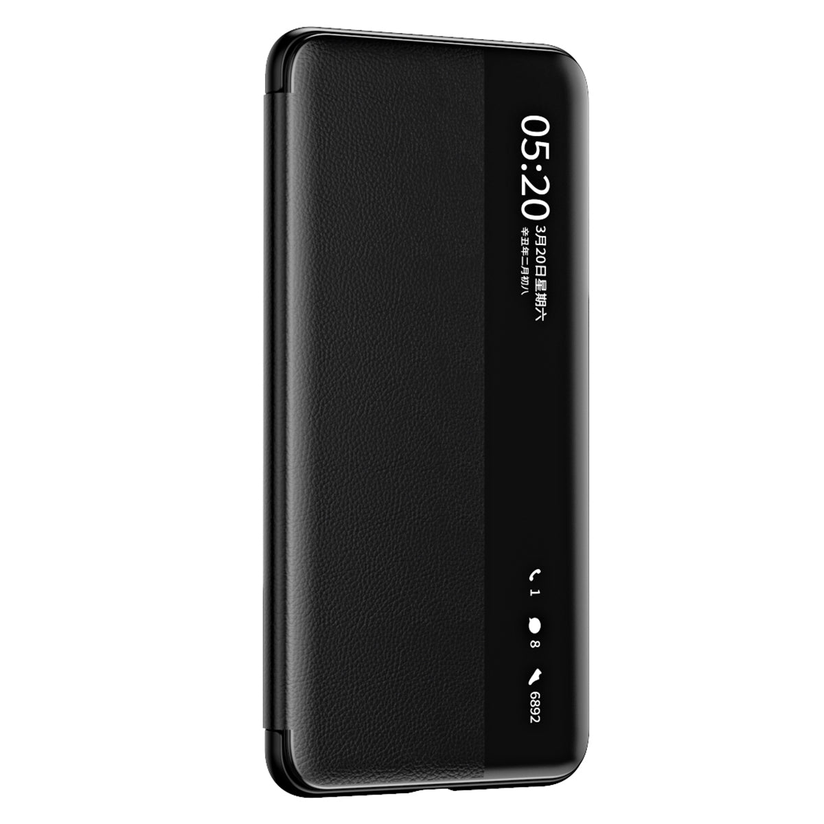 For Huawei Mate 60 Pro View Window PU Leather Phone Case Kickstand Phone Cover