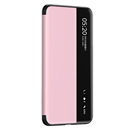 For Huawei Mate 60 Pro View Window PU Leather Phone Case Kickstand Phone Cover
