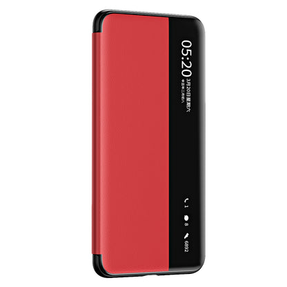 For Huawei Mate 60 Pro View Window PU Leather Phone Case Kickstand Phone Cover