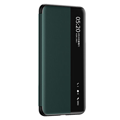 For Huawei Mate 60 Pro View Window PU Leather Phone Case Kickstand Phone Cover