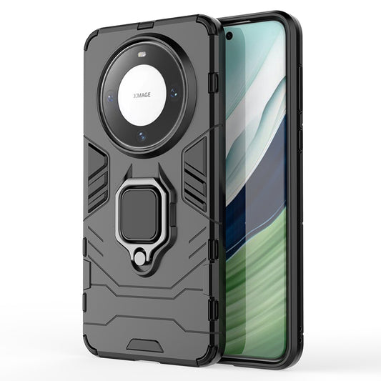 For Huawei Mate 60 Pro TPU+PC Protective Case Ring Holder Kickstand Phone Cover