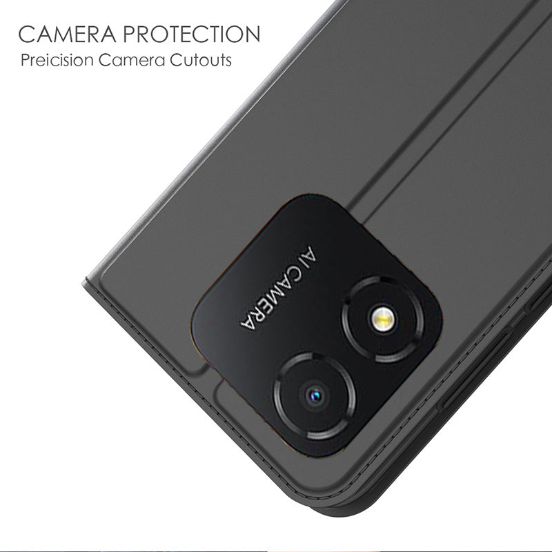 For Honor X5 4G Magnetic Shockproof Phone Cover Card Slot PU Leather Stand Cell Phone Case