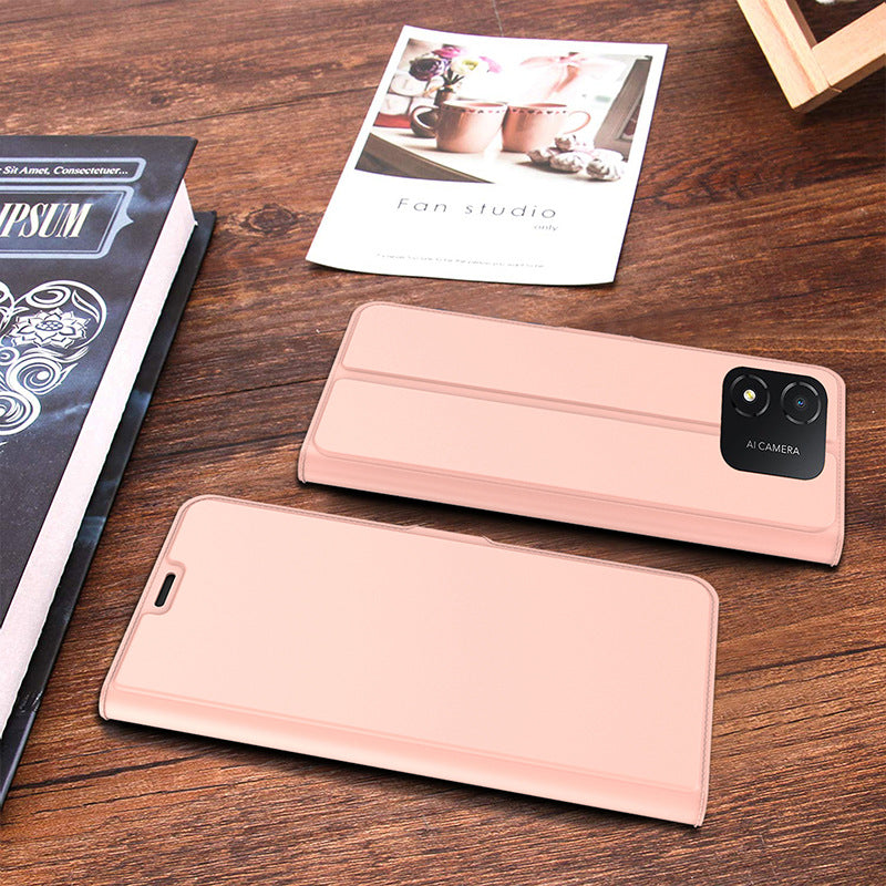 For Honor X5 4G Anti-Scratch PU Leather Stand Phone Case Card Slot Phone Cover Magnetic Shell