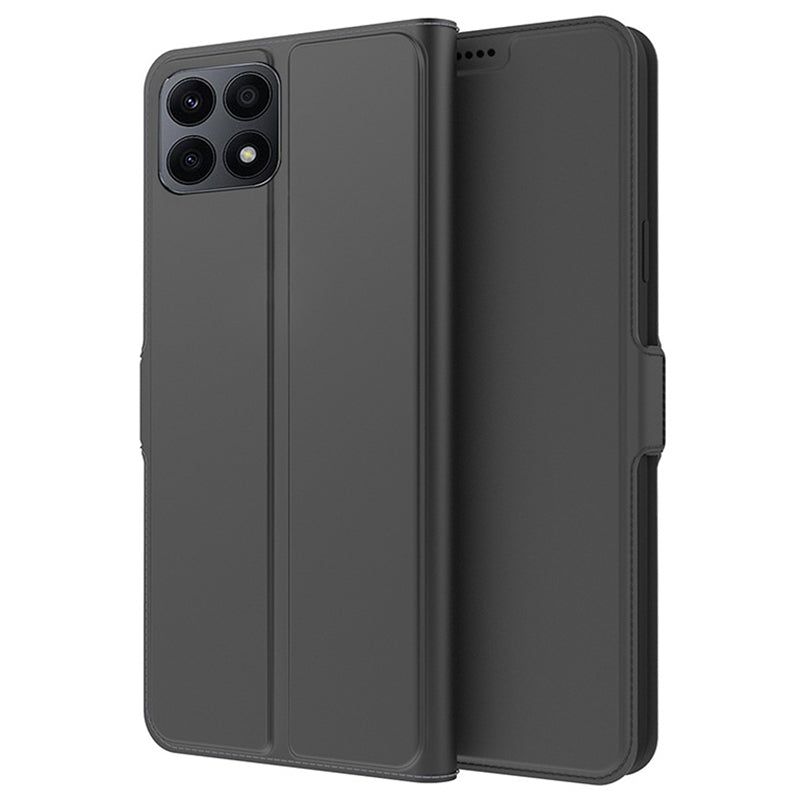For Honor X8a 4G Anti-Scratch Cover Card Slot PU Leather Stand Cell Phone Case