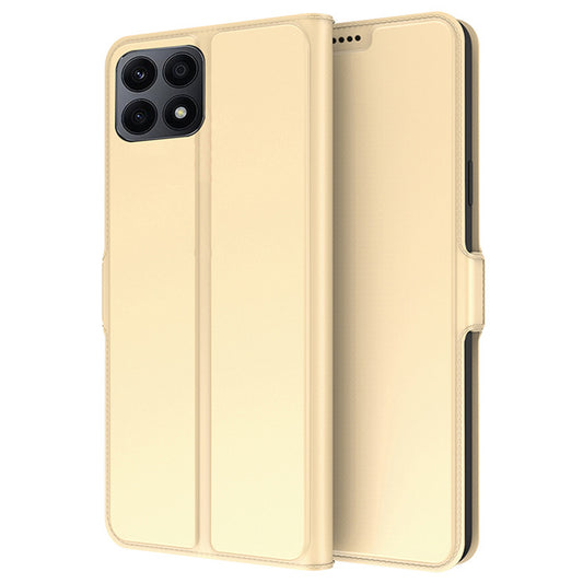 For Honor X8a 4G Anti-Scratch Cover Card Slot PU Leather Stand Cell Phone Case