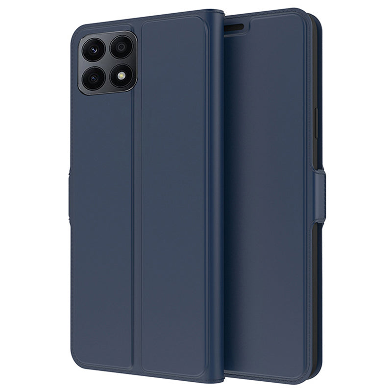 For Honor X8a 4G Anti-Scratch Cover Card Slot PU Leather Stand Cell Phone Case