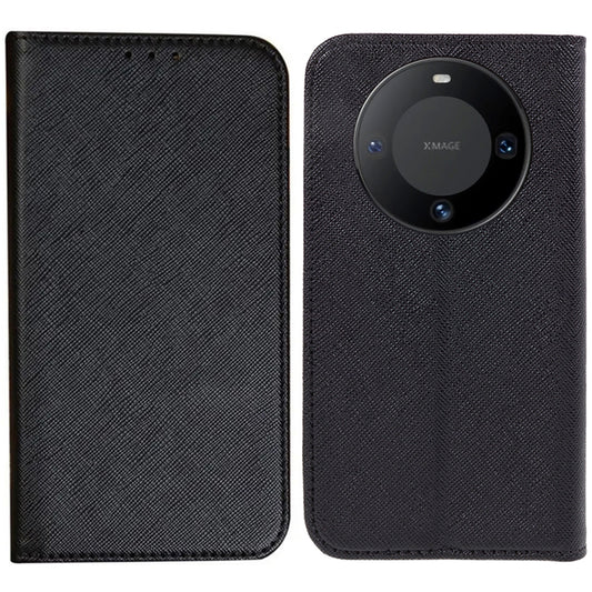 For Huawei Mate 60 PU Leather Wallet Stand Case Shockproof Cross Texture Phone Cover