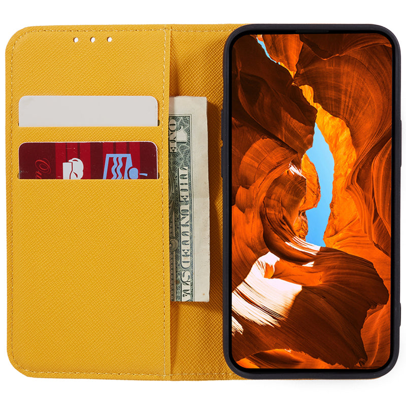 For Huawei Mate 60 PU Leather Wallet Stand Case Shockproof Cross Texture Phone Cover