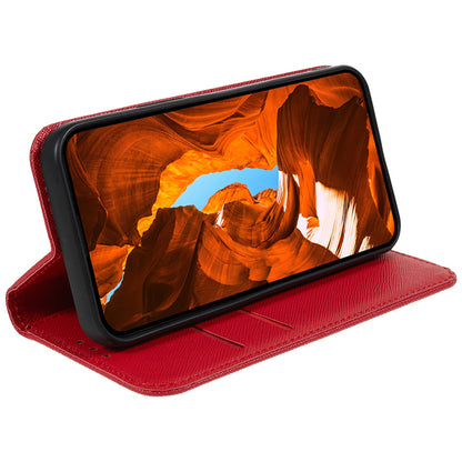 For Huawei Mate 60 PU Leather Wallet Stand Case Shockproof Cross Texture Phone Cover
