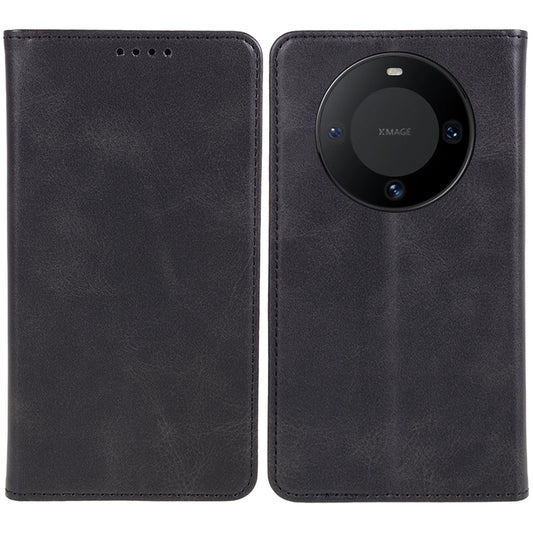 For Huawei Mate 60 PU Leather Calf Texture Stand Wallet Cover Business Style Phone Case