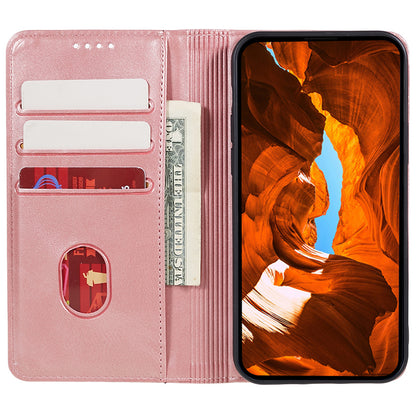 For Huawei Mate 60 PU Leather Calf Texture Stand Wallet Cover Business Style Phone Case