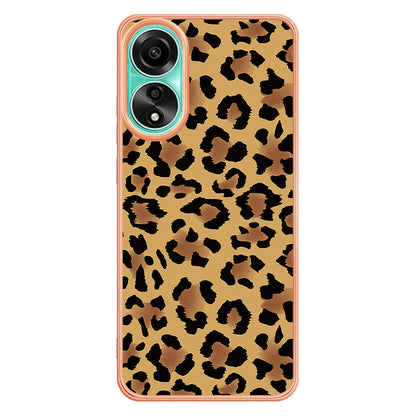 YB IMD Series-19 Style D For Oppo A78 4G Pattern Phone Case Electroplated 2.0mm TPU IMD Cover