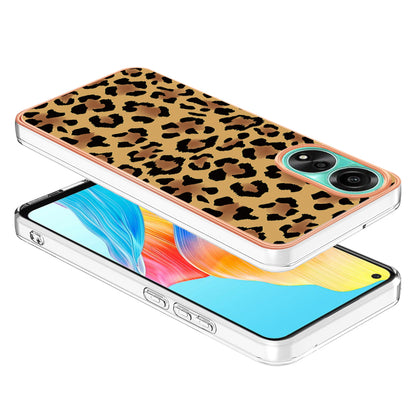 YB IMD Series-19 Style D For Oppo A78 4G Pattern Phone Case Electroplated 2.0mm TPU IMD Cover