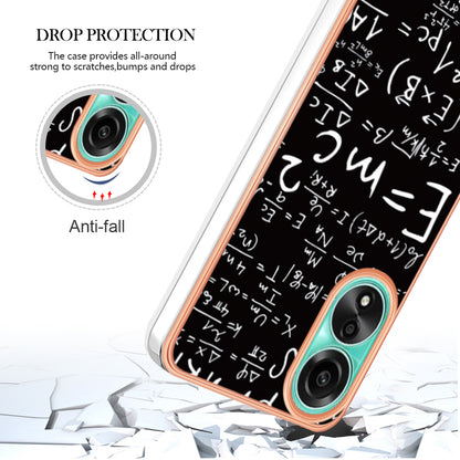 YB IMD Series-19 Style D For Oppo A78 4G Pattern Phone Case Electroplated 2.0mm TPU IMD Cover