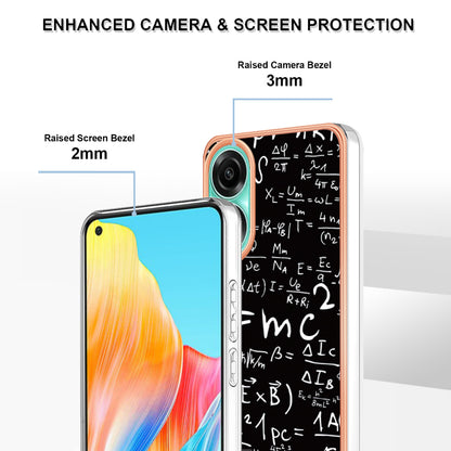 YB IMD Series-19 Style D For Oppo A78 4G Pattern Phone Case Electroplated 2.0mm TPU IMD Cover