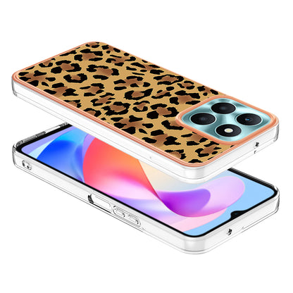 YB IMD Series-19 Style D For Honor X6a 4G Pattern Electroplated Design Case IMD 2.0mm TPU Phone Cover