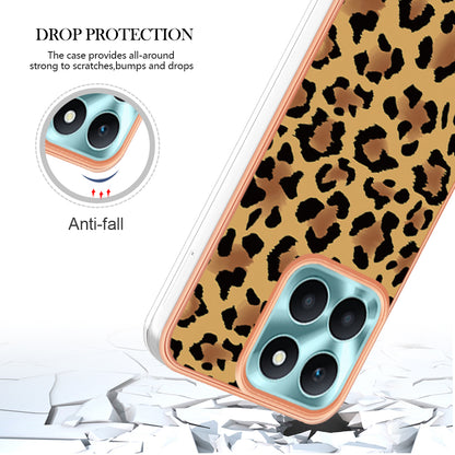 YB IMD Series-19 Style D For Honor X6a 4G Pattern Electroplated Design Case IMD 2.0mm TPU Phone Cover