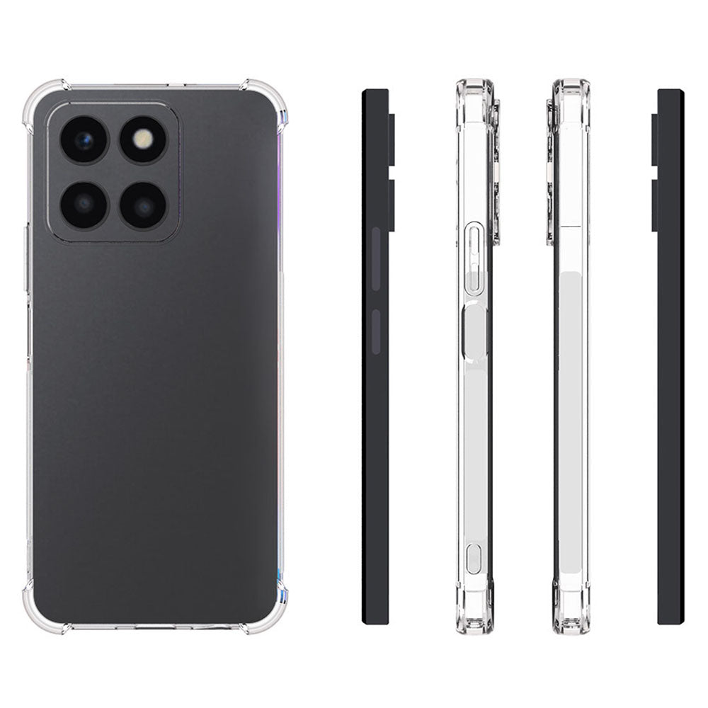 For Honor X6a 4G 1.0mm Ultra-Thin Phone Case Four Corner Ati-drop TPU Cover (Precise Rear Lens Hole)