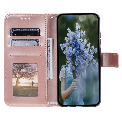 For Huawei Mate 60 Wallet PU Leather Phone Case Mandala Flower Imprinted Stand Cover with Strap