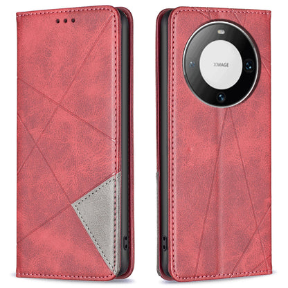For Huawei Mate 60 Pro / Mate 60 Pro+ Card Holder Leather Case Imprinted Line Phone Stand Cover
