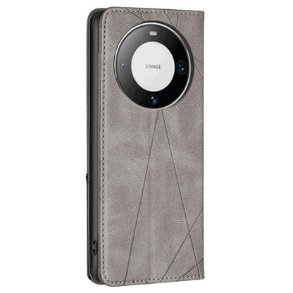 For Huawei Mate 60 Pro / Mate 60 Pro+ Card Holder Leather Case Imprinted Line Phone Stand Cover