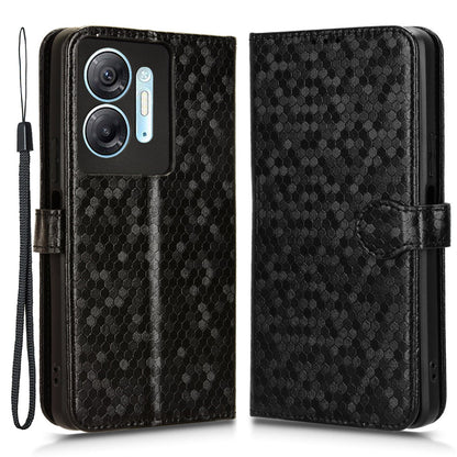 For Infinix Hot 30 5G PU Leather Stand Case Imprinted Wallet Shockproof Cell Phone Cover
