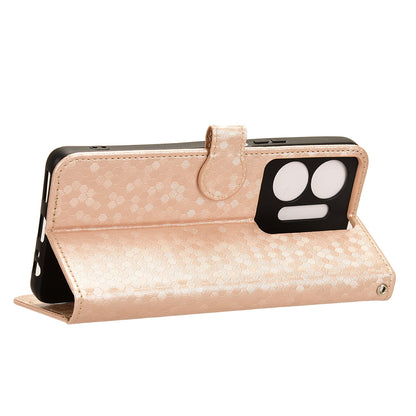 For Infinix Hot 30 5G PU Leather Stand Case Imprinted Wallet Shockproof Cell Phone Cover