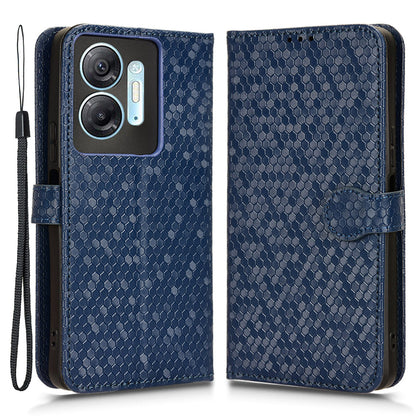 For Infinix Hot 30 5G PU Leather Stand Case Imprinted Wallet Shockproof Cell Phone Cover
