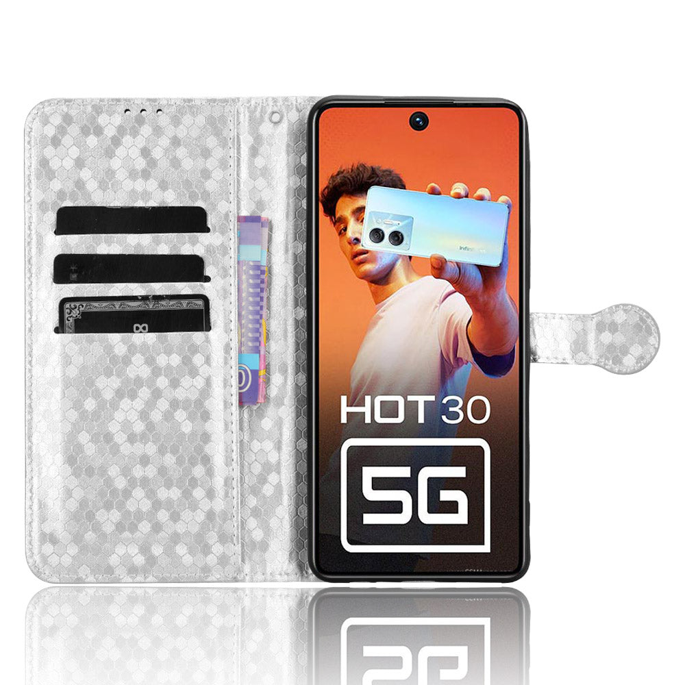 For Infinix Hot 30 5G PU Leather Stand Case Imprinted Wallet Shockproof Cell Phone Cover