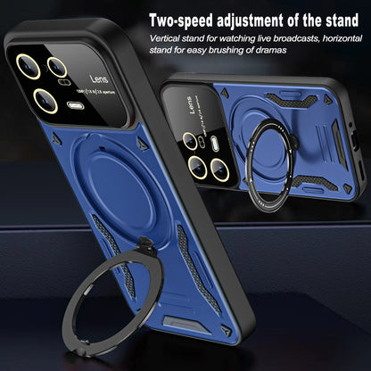 For Xiaomi 13 Pro 5G PC+TPU Shockproof Phone Case Kickstand Cover Compatible with MagSafe