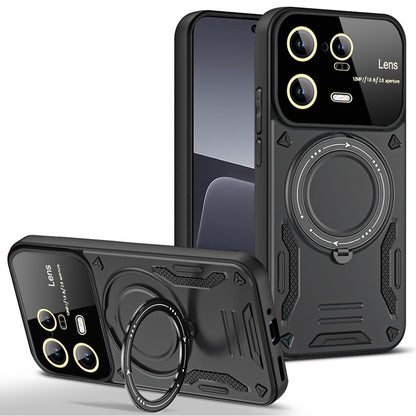 For Xiaomi 13 Pro 5G PC+TPU Shockproof Phone Case Kickstand Cover Compatible with MagSafe