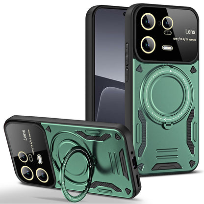 For Xiaomi 13 Pro 5G PC+TPU Shockproof Phone Case Kickstand Cover Compatible with MagSafe