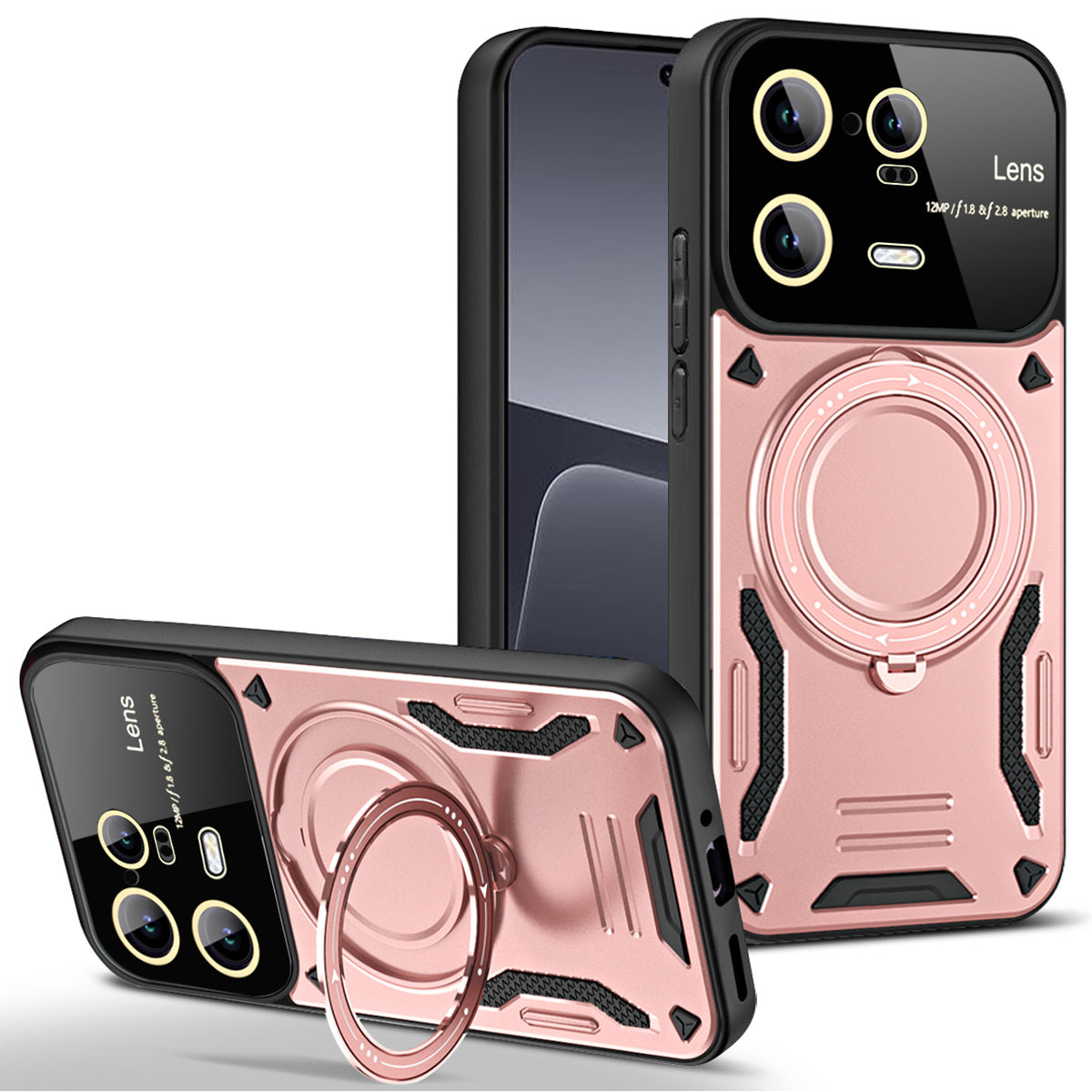 For Xiaomi 13 Pro 5G PC+TPU Shockproof Phone Case Kickstand Cover Compatible with MagSafe