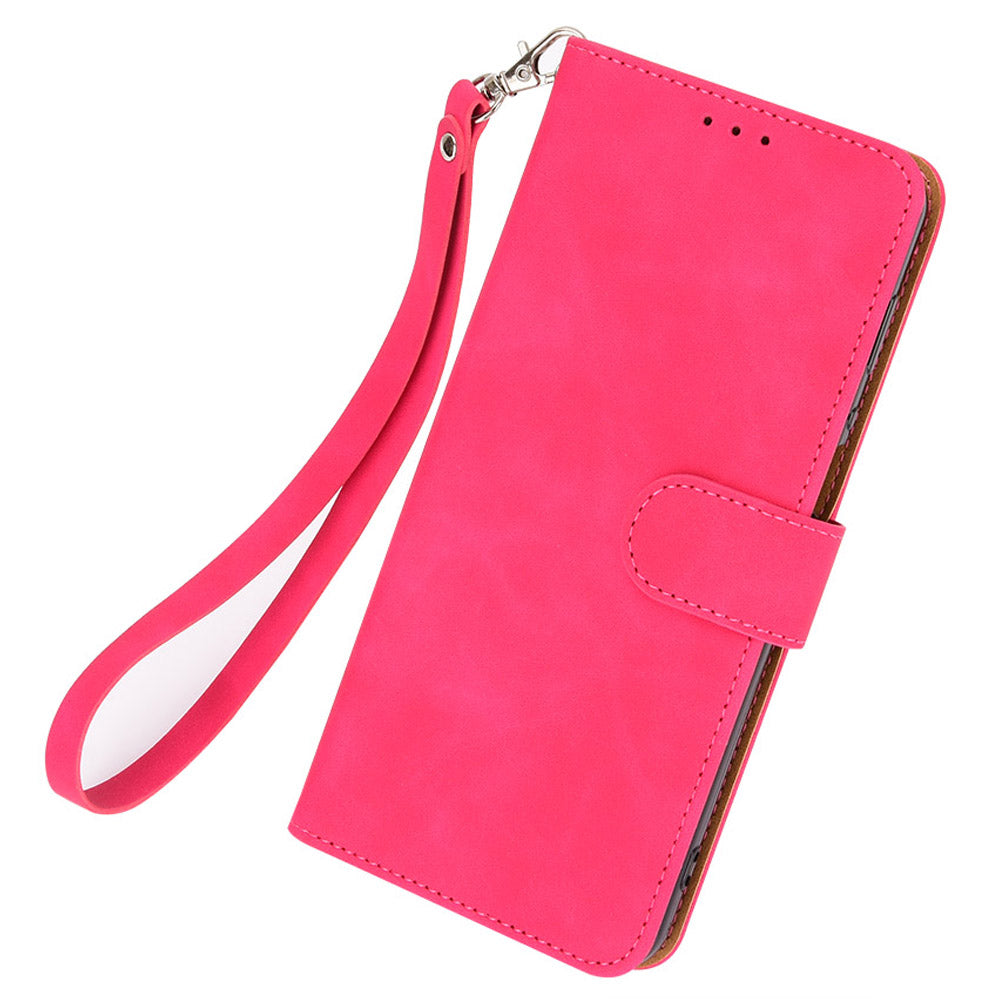For Infinix Hot 30 5G Fall Protection PU Leather Wallet Stand Case Skin-touch Phone Cover
