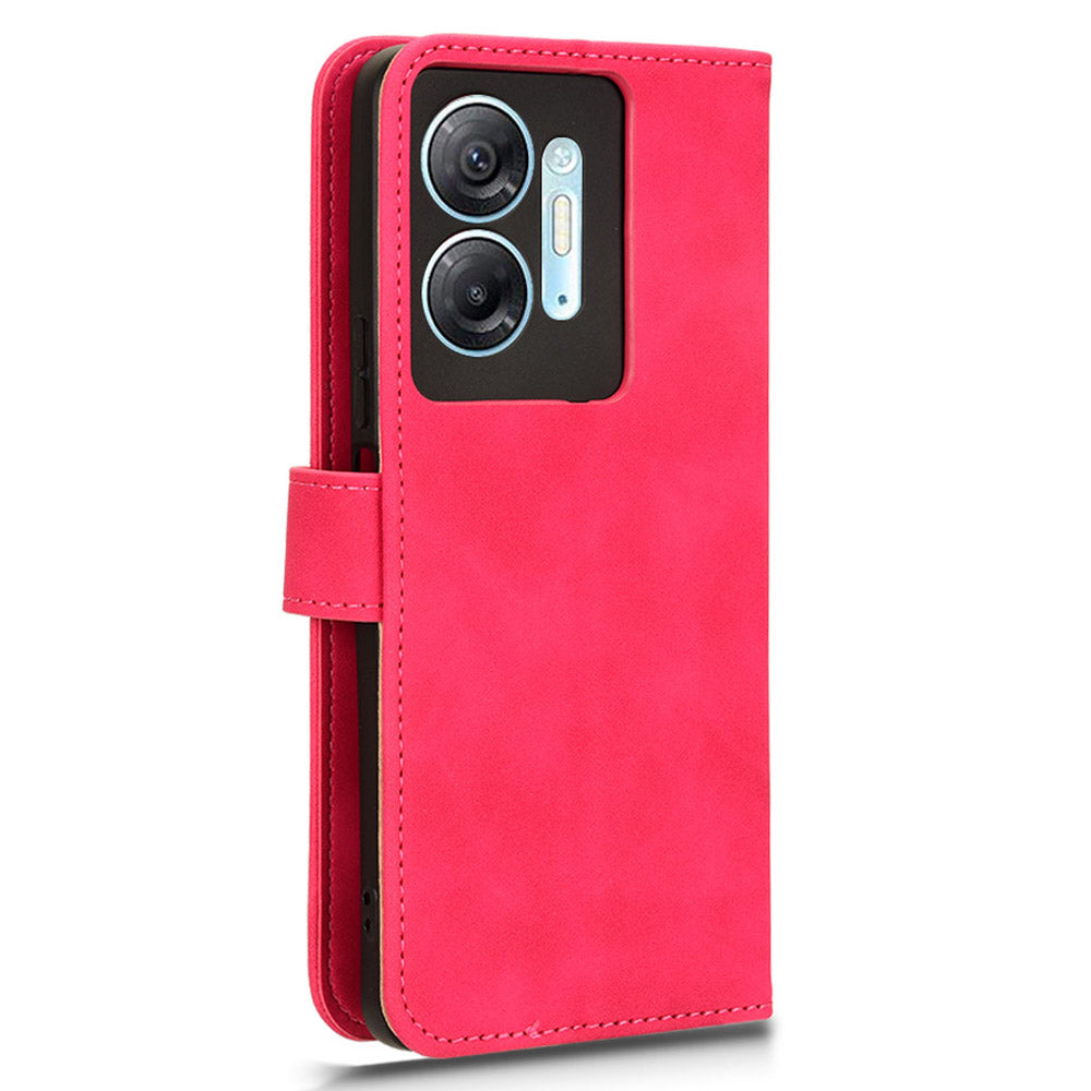For Infinix Hot 30 5G Fall Protection PU Leather Wallet Stand Case Skin-touch Phone Cover