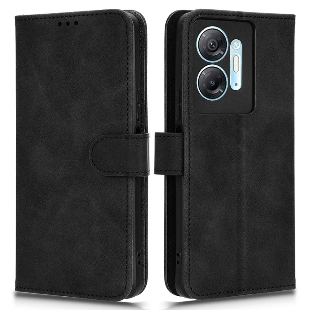 For Infinix Hot 30 5G Fall Protection PU Leather Wallet Stand Case Skin-touch Phone Cover