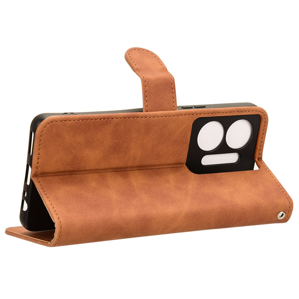 For Infinix Hot 30 5G Fall Protection PU Leather Wallet Stand Case Skin-touch Phone Cover