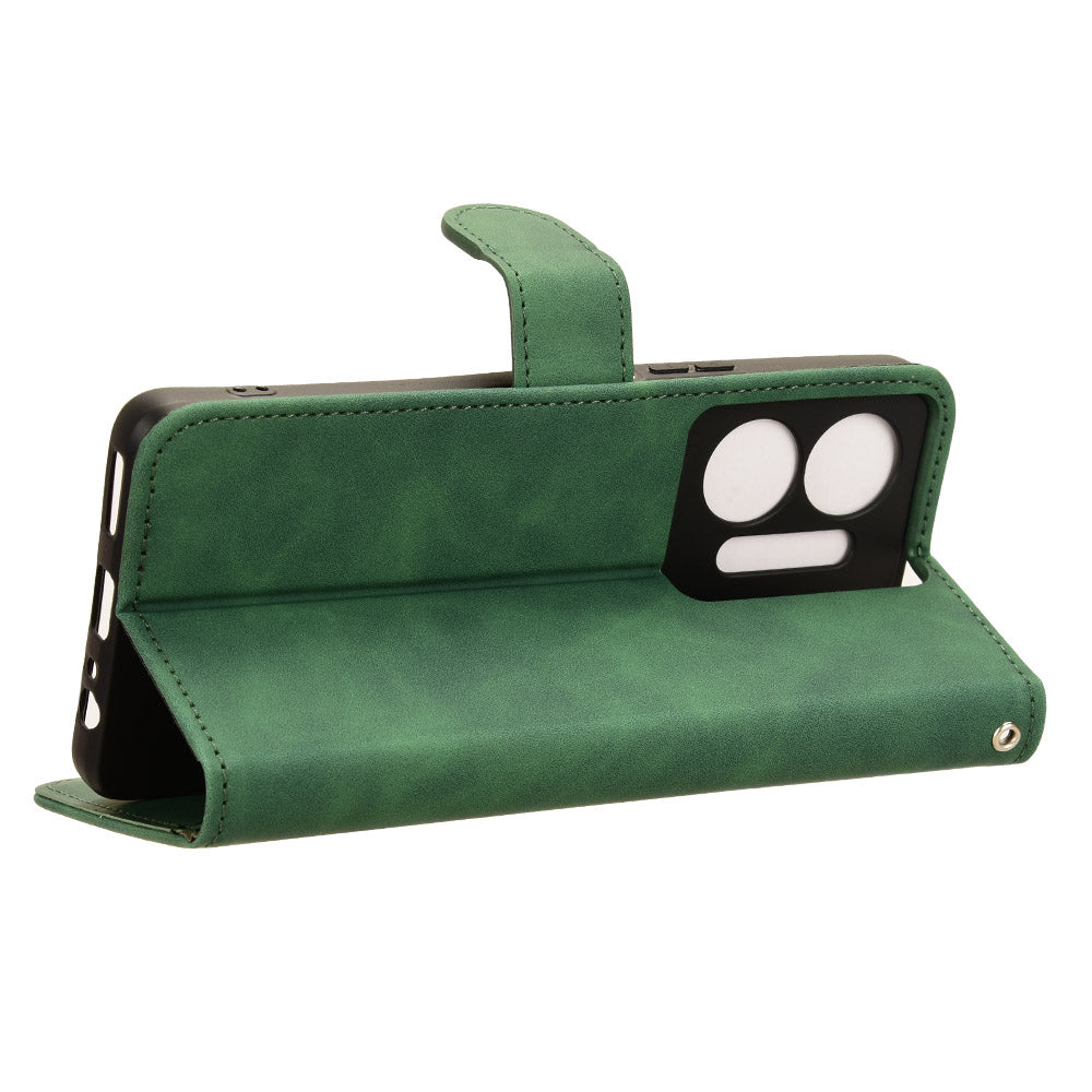For Infinix Hot 30 5G Fall Protection PU Leather Wallet Stand Case Skin-touch Phone Cover