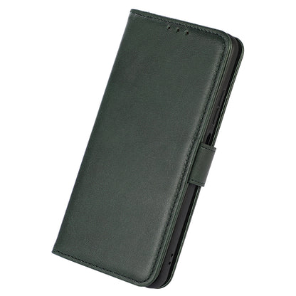 For Huawei Mate 60 Pro Cowhide Texture Cell Phone Case Leather Wallet Stand Anti-fall Cover
