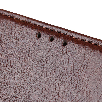 For Huawei Mate 60 Pro Nappa Texture Split Leather Stand Wallet Case Drop Protection Phone Cover