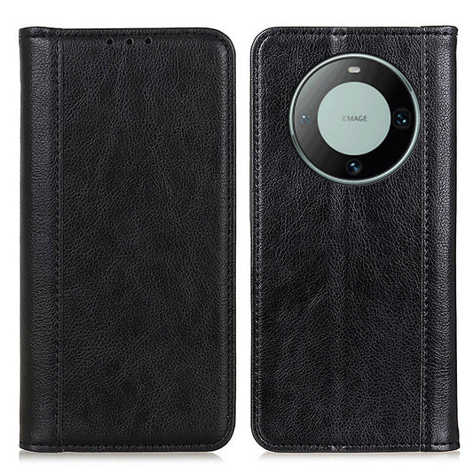 For Huawei Mate 60 Pro Anti-scratch Litchi Texture Phone Case Split Leather Wallet Stand Cover