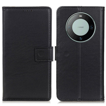 For Huawei Mate 60 Pro PU Leather Wallet Phone Cover Textured Flip Stand Smartphone Case