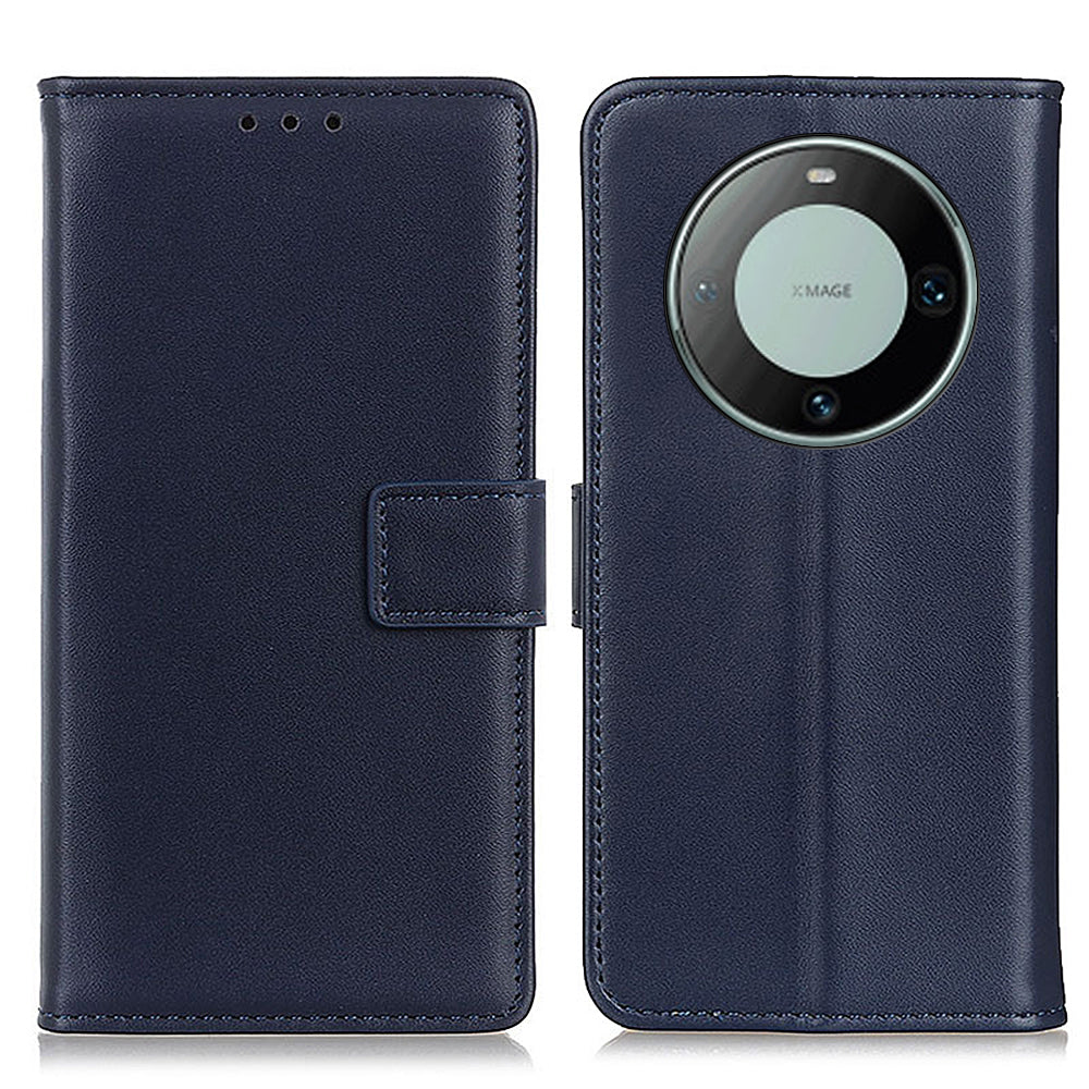 For Huawei Mate 60 Pro PU Leather Wallet Phone Cover Textured Flip Stand Smartphone Case